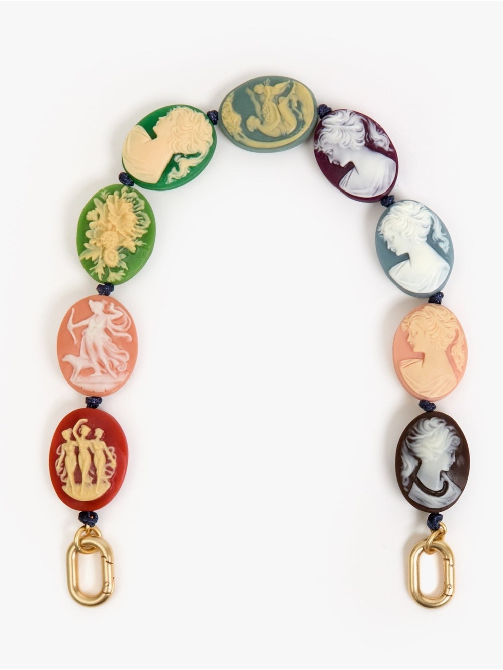 Clare V Multicolor Cameo Charm Strap for Women